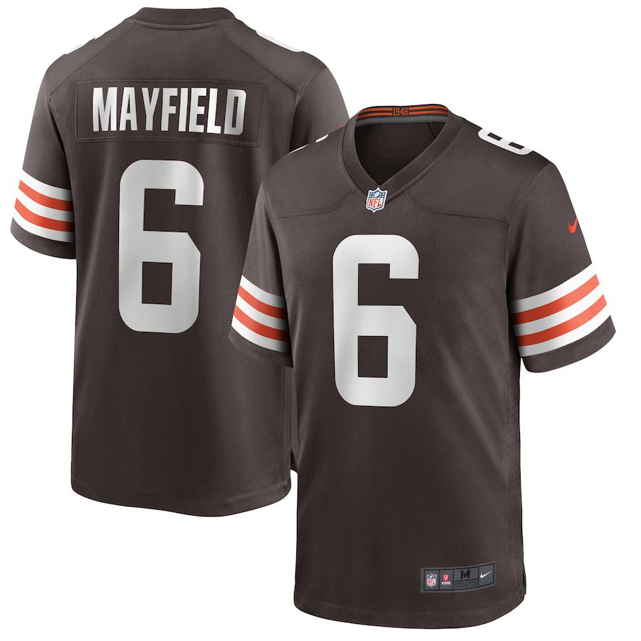 Men Cleveland Browns #6 Baker Mayfield Nike Brown Game Player NFL Jersey
